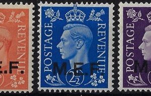 1942 Francobolli di Gran Bretagna soprastampati M.E.F.