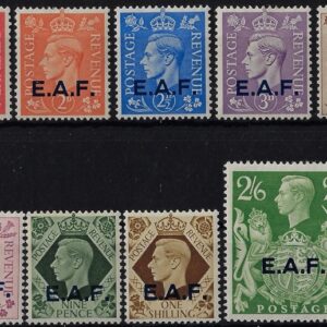 1943 Francobolli di Gran Bretagna soprastampati E.A.F.