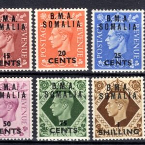 1948 Francobolli di Gran Bretagna soprastampati B.M.A.
