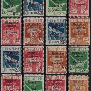 1920 Carnaro + 1,2,5,10 Lire