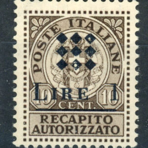 1945 Recapito Autorizzato Soprastampato