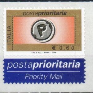 2004 Prioritario senza bordo €. 0,60