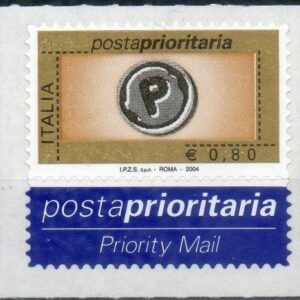 2004 Prioritario senza bordo €. 0,80
