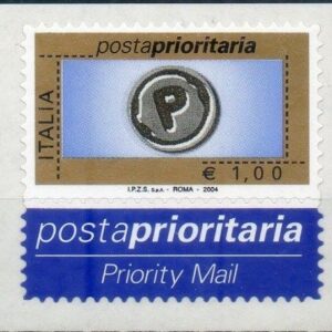 2004 Prioritario senza bordo €. 1,00 S.p.A. 2004