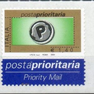 2004 Prioritario senza bordo €. 1,40