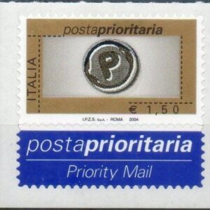 2004 Prioritario senza bordo €. 1,50