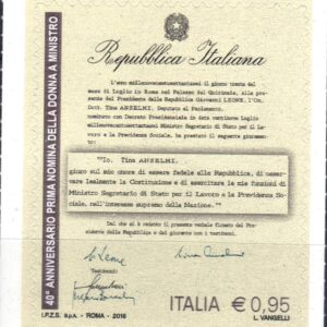 2016 40° prima ministro donna