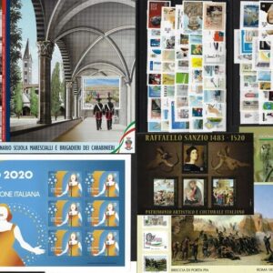 2020 Annata completa con foglietti