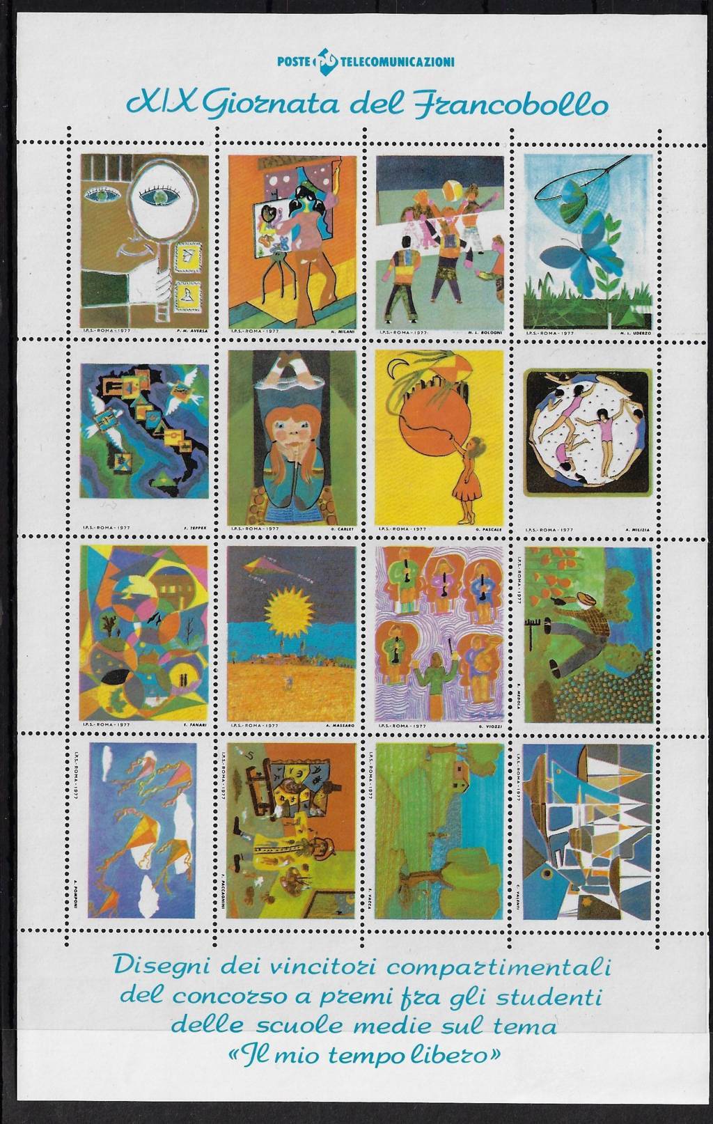 1977 SPECIALI Giorn Francobollo colore