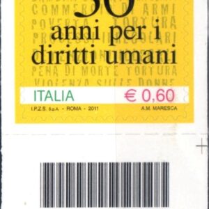 2011 50° Amnesty International basso destro