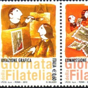 2012 Giornata Filatelia Striscia destro