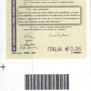 2016 40° Ministro donna basso sinistro