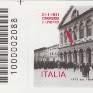 2021 Italia Repubblica 100° congresso di Livorno barre alto sinistro