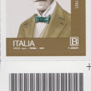 2021 Italia Repubblica 100º morte di Ernesto Nathan barre basso destro