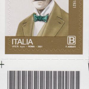 2021 Italia Repubblica 100º morte di Ernesto Nathan barre basso sinistro