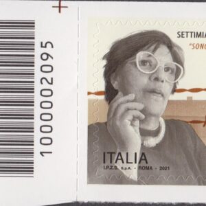 2021 Italia Repubblica 100º nascita di Settimia Spizzichino barre alto sinistro