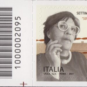 2021 Italia Repubblica 100º nascita di Settimia Spizzichino barre basso sinistro
