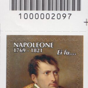 2021 Italia Repubblica 200º morte di Napoleone barre alto destro