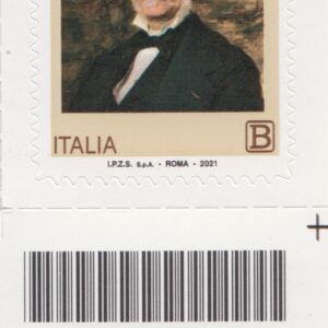2021 Italia Repubblica 200° nascita di Camillo d'Errico barre basso destro