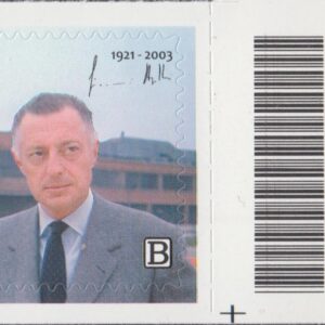 2021 Italia Repubblica 100º nascita di Giovanni Agnelli barre basso destro