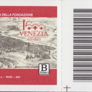 2021 Italia Repubblica 1600º fondazione di Venezia barre basso destro