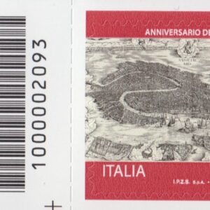 2021 Italia Repubblica 1600º fondazione di Venezia barre basso sinistro