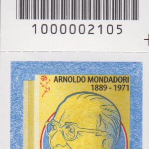 2021 Italia Repubblica Arnoldo Mondadori barre alto destro