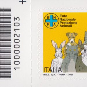 2021 Italia Repubblica ente nazionale protezione animali onlus barre alto sinist