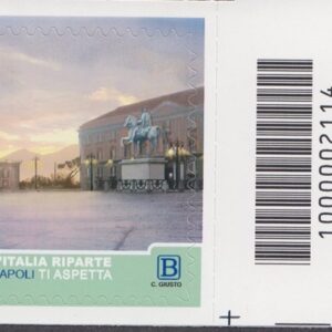 2021 Italia Repubblica Italia Riparte Napoli barre basso destro