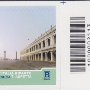 2021 Italia Repubblica Italia Riparte Venezia barre alto destro