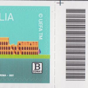 2021 Italia Repubblica UEFA EURO 2020 barre alto destro