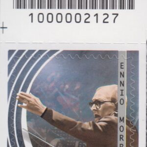 2021 Italia Repubblica Ennio Morricone barre alto sinistro