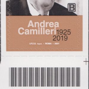 2021 Italia Repubblica Andrea Camilleri barre basso destro
