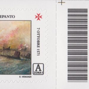 2021 Italia Repubblica Battaglia di Lepanto barre alto destro