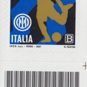 2021 Italia Repubblica Scudetto campioni d'Italia barre basso destro