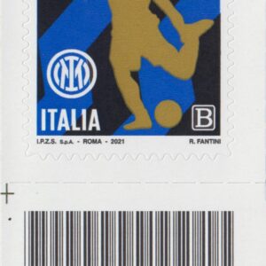 2021 Italia Repubblica Scudetto campioni d'Italia barre basso sinistro