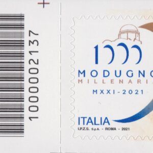 2021 Italia Repubblica Modugno Millenaria barre alto sinistro