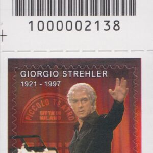 2021 Italia Repubblica Giorgio Strehler barre alto sinistro