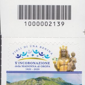 2021 Italia Repubblica Incoronazione Madonna di Oropa barre alto destro