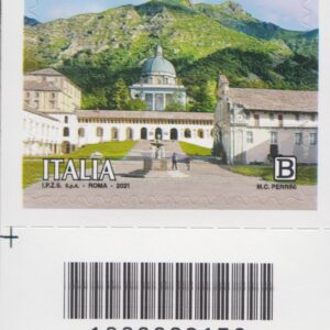 2021 Italia Repubblica Incoronazione Madonna di Oropa barre basso sinistro