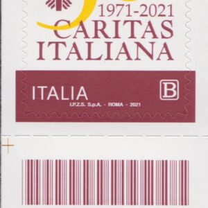 2021 Italia Repubblica Caritas Italiana barre basso sinistro