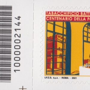 2021 Italia Repubblica Tabacchificio Battipaglia barre basso sinistro