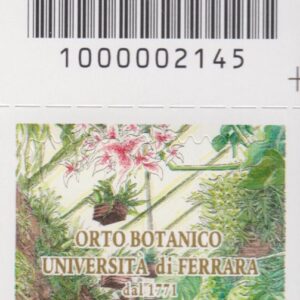 2021 Italia Repubblica Orto Botanico Ferrara barre alto destro