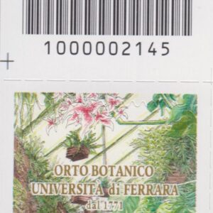 2021 Italia Repubblica Orto Botanico Ferrara barre alto sinistro