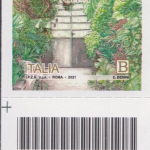2021 Italia Repubblica Orto Botanico Ferrara barre basso sinistro