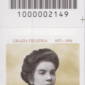 2021 Italia Repubblica Grazia Deledda barre alto destro