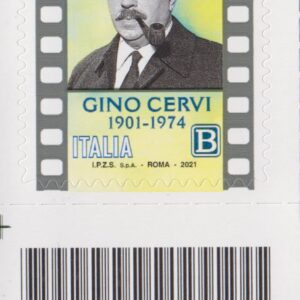2021 Italia Repubblica Gino Cervi barre basso sinistro