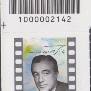 2021 Italia Repubblica Vittorio De Sica barre alto sinistro