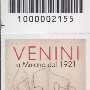 2021 Italia Repubblica Venini a Murano barre alto sinistro