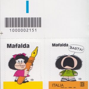 2021 Italia Repubblica Mafalda barre alto sinistro